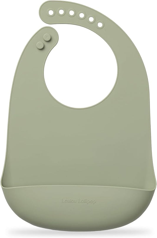 Loulou Lollipop Soft, Waterproof Silicone Feeding Bib