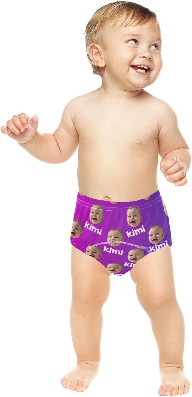 Joko Ivery 1 Purple Gradient Custom Potty Training Pants Traning Potty Panty Soft for Toddlers Girls Boys 2T 3Pcs