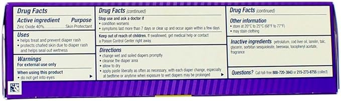 DESITIN Maximum Strength Diaper Rash Paste 4 oz (Pack of 12)