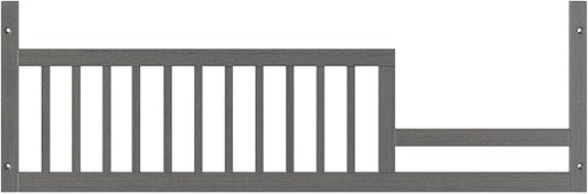 Child Craft Toddler Bed Guard Rail Converts Denman 4-in-1 Convertible Crib into Toddler Bed, Made of Pinewood, Non-Toxic Finish (Midnight Gray)