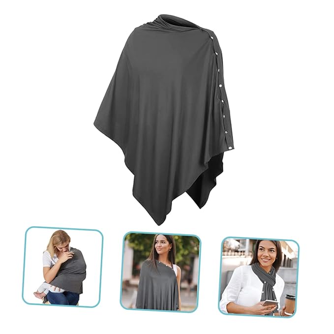 Toyvian Windproof Nursing Cover for Breastfeeding Multi-Functional Stretchy Stroller Pattern Baby Feeding Shawl Comfortable and Durable Design