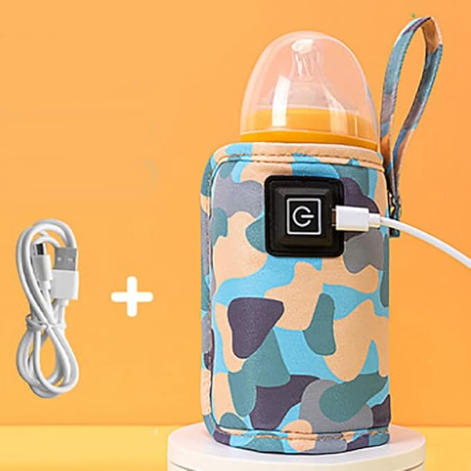 Universal USB Milk Water Warmer Portable Baby Nursing Bottle Heater Camouflage-