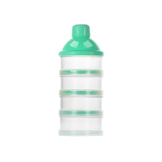 Accmor Formula Dispenser On The Go, 4 Compartments Stackable Formula Container for Travel, Baby Milk Powder Kids Snack Container, BPA Free ﻿