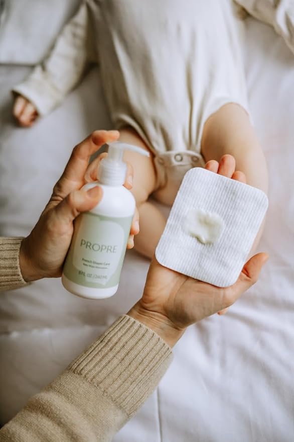 Baby Organic French Liniment – 3-in-1 Baby Wipe & Diaper Cream Alternative – Cleanses, Nourishes & Protects with Organic Olive Oil – Preservative Free, Made in France (8oz)