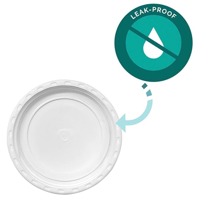 Bottle Caps Compatible with Pigeon Wide Neck Bottles, Baby Bottle Lids Replacement, 4 Count
