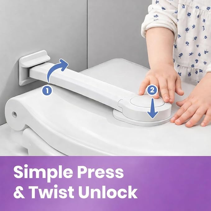 Toilet Locks Baby Proof (2 Pack)