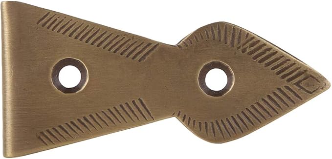 BrassTrunk Corner Protector – Antique Brass Finish Lightweight Metal Corner Guards for Trunk Lid and Base, Arts & Crafts Decorative Hardware (Set of 4)