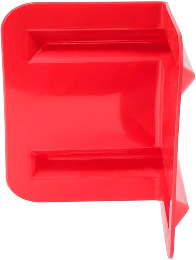 Mytee Products (50 Pack V Edge Protectors Flatbed, 8" x 12", Red | Vee Shaped Plastics Corner Protectors for Cargo Loads | Tie Down Strap Guard for Winch, Ratchet Straps on Flatbed Truck Trailers