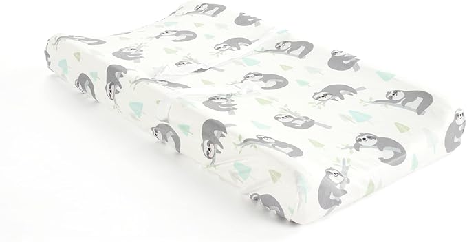 Lush Decor Hygge Sloth Soft & Plush Changing Pad Cover, 32" x 16" x 5", Gray