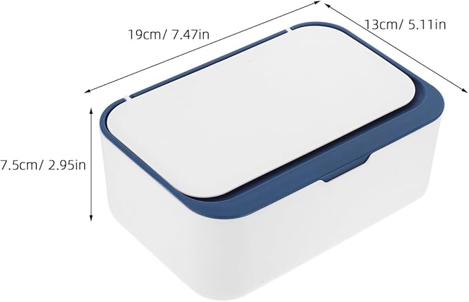Wipes Dispenser Storage Box with Weighted Tray - Outdoor & Nursery Wet Wipe Holder, Trading Card Storage Box Size Tissue Container