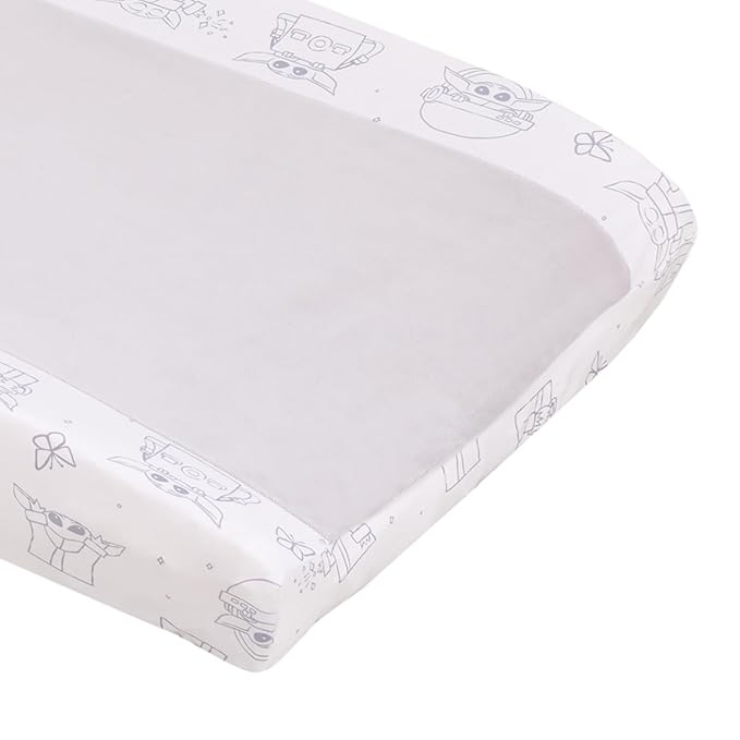 Warner Brothers Harry Potter Magical Moments Grey and White Super Soft Changing Pad Cover