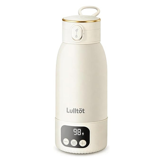 Portable Milk Warmer for Night Feeding, Heating for Breastmilk in 2-Min, Milk & Water Bottle Warmer with 18000mAh Battery, Large Capacity, Precise Temp 98°F -131°F with Pasteurization