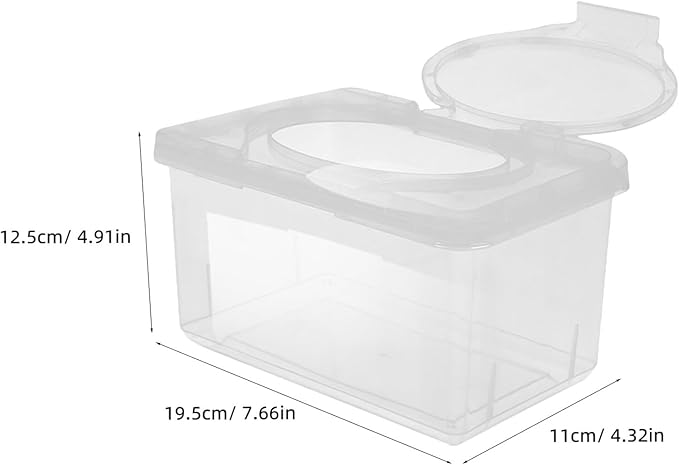 MERRYHAPY Reusable Wipes Dispenser for Wipes Container and Holder for Nursery Decor Portable Diaper Holder for Home and Travel Use