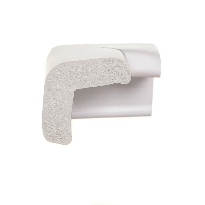 Dreambaby Soft Foam Corner Protectors - Grey - 4 Count -Model L1302