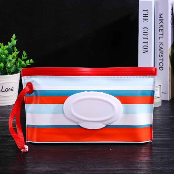 4PCS Baby Wipes Dispenser Travel Baby Wipe Holder Portable Wet Wipe Dispenser Bag Reusable Travel Baby Wipes Container Refillable Wet Wipe Carrying Case Holder Wet Wipe Pouch