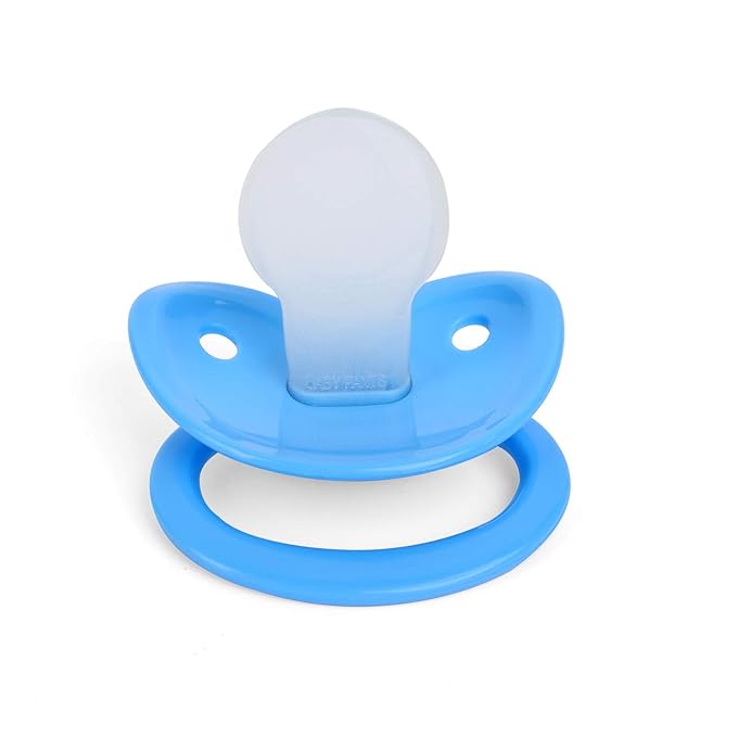 Adult Sized Pacifier and Bottle Set，Print May Vary,250ml (Blue)