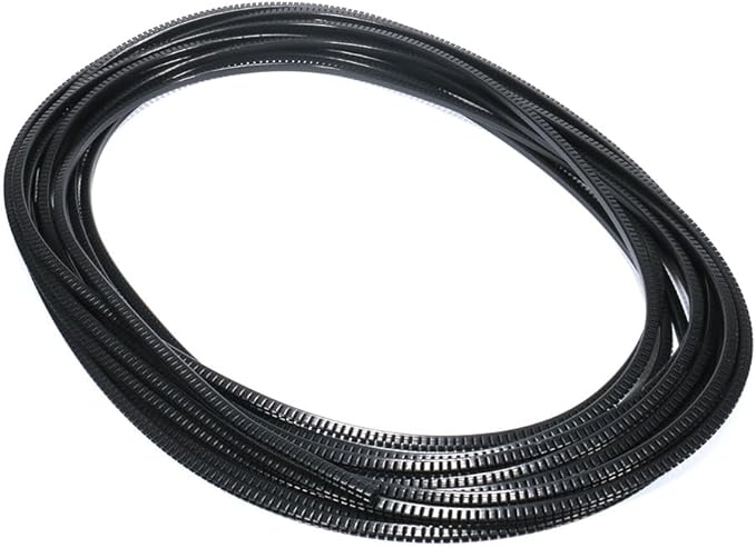 U-Shaped Flexible Sharp and Rough Edge Trim Protector, Push-in Edge Shield for Steel Panels, Wood Panels, Glass and Plastic Panels, Fits 0.07"-0.085" Thickness Edge, Black 32ft