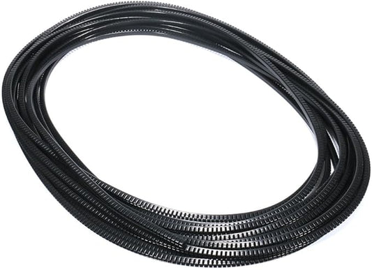U-Shaped Flexible Sharp and Rough Edge Trim Protector, Push-in Edge Shield for Steel Panels, Wood Panels, Glass and Plastic Panels, Fits 0.07"-0.085" Thickness Edge, Black 32ft