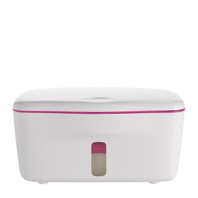 OXO Tot Perfect Pull Wipes Dispenser, ‎Plastic, Silicone, Pink & Tot On-The-Go Wipes Dispenser- Gray, 1 Count (Pack of 1)