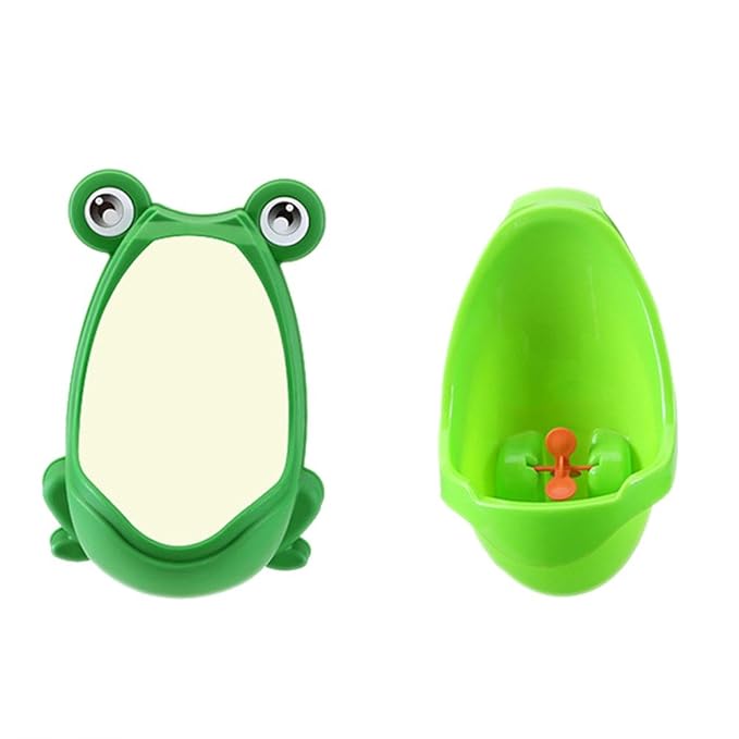 Cute Frog Potty Training Urinal for Boys with Funny Aiming Target - Blue
