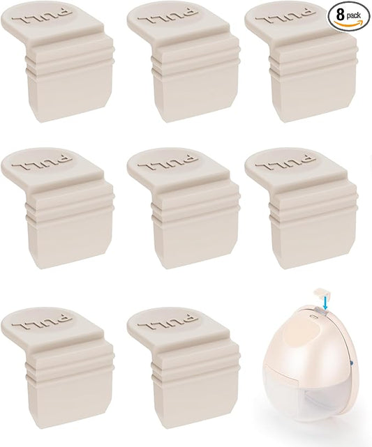 8PCS Replacement Spout Caps for eufy Wearable Breast Pump E10/E20/S1/S1 Pro – Dust-Proof Breast Pump Replacement Parts to Prevent Dust and Dirt from Entering