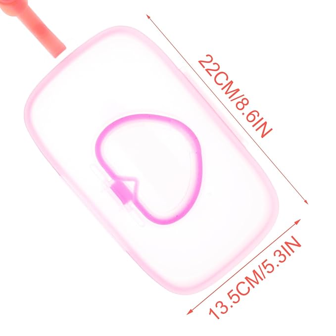 Healifty Baby Wipes Dispenser Box Portable Wet Tissue Pouch Case with Belt Clip for on The Go Lightweight Travel Wipe Holder for Stroller and Diaper Bag Compact Pink