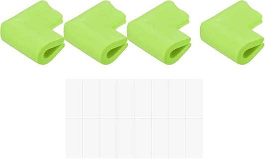 uxcell Corner Guards Edge Protectors, 8Pack U Foam Safety Bumper W Self-Adhesive Tape Furniture Corner Table Edge Guard, 2.16"x1.38"x0.315", Lawn Green