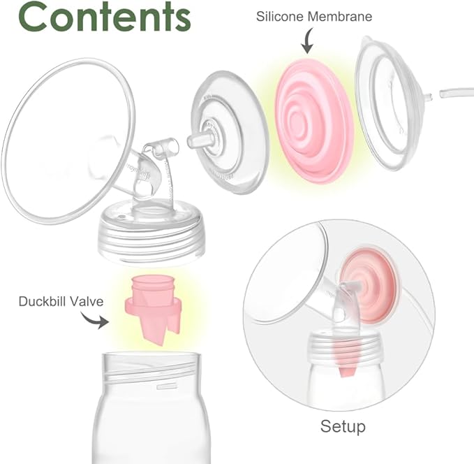 Maymom Duckbill Valve with Pull Tab Compatible with Medela/Spectra/Avent SCF332/334/394/391/430/330/Motif Luna; Replacement Valve for Spectra Duckbill Valve Spectra S1, S2, Synergy Gold; 6 pc Pink