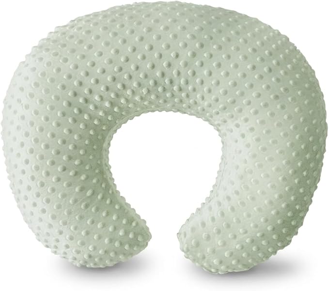Nursing Pillow, Breastfeeding Pillows with Removable Cover for Mom with Breathable Filling, Ergonomic Baby Feeding Essentials for Bottle and Breastfeeding (Green)