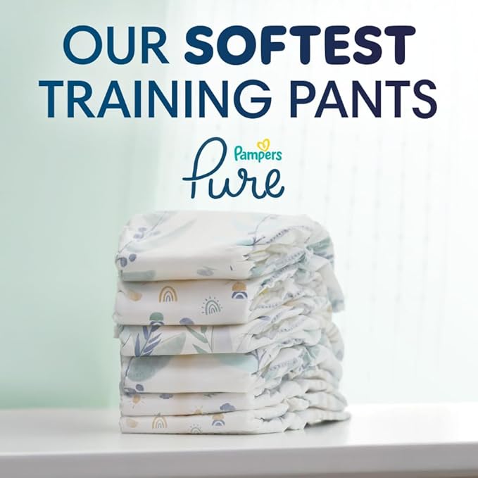 Pampers Pure Protection Training Underwear, Unisex, Size 4T5T, 52 Count, Premium, Hypoallergenic, Soft, Absorbent