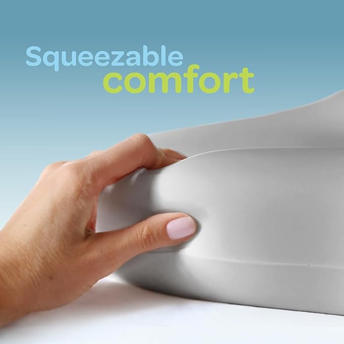 Keekaroo Peanut Changer Grey – the Original - Easy-to-Clean Changing pad and the only Shell Over Foam, Fully Water Repellant