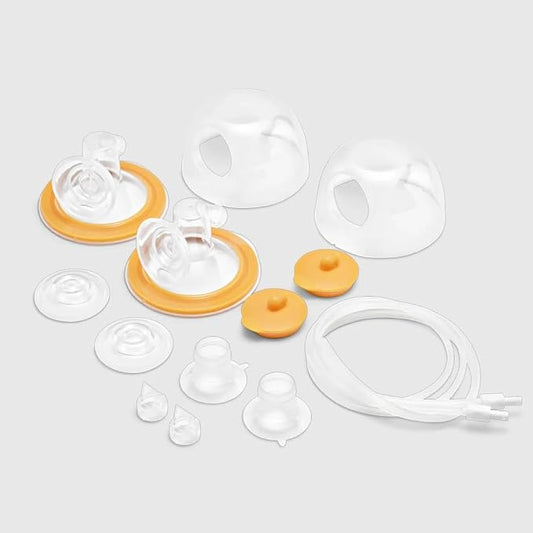 Hygeia Wearable Personal Accessory Set (PAS) – 24mm Flange Insert & 27mm Cup | Replacement Kit for Hygeia Express Breast Pumps | Comfortable Hands-Free Pumping Accessories