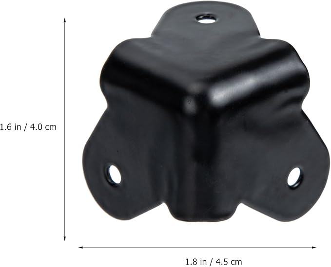 Metal Speaker Corner Protectors 1.77X1.57X1.57In Practical Speaker Cabinet Corner Guards with Screws Anti-Collision Edge Protection for Furniture and DIY Stage Boxes