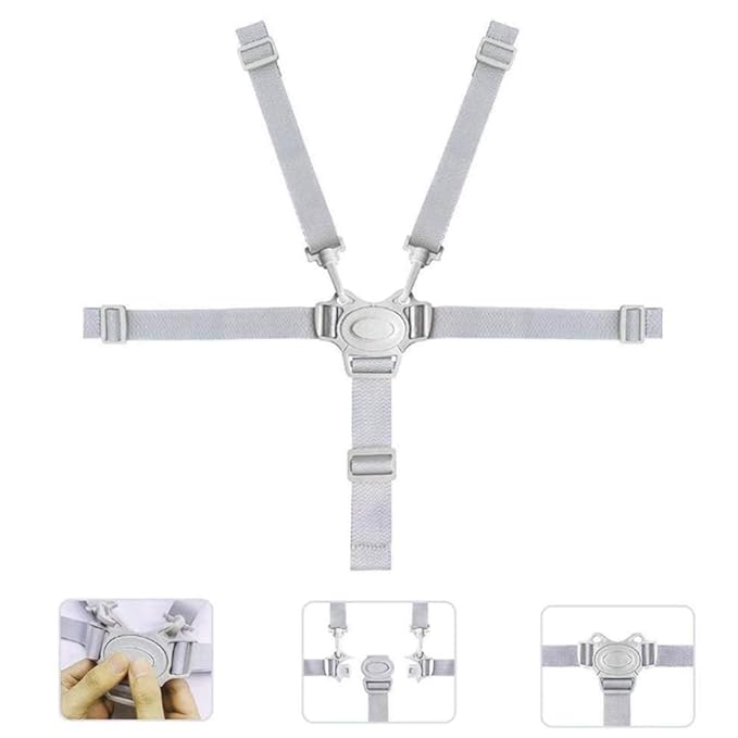 High Chair Strap Replacement, Baby Trend Five Point High Chair Harness Adjustable Highchair Strap Accessories
