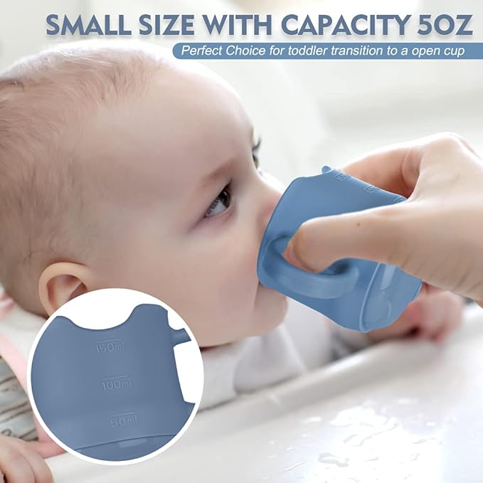 Haakaa Silicone Baby Fruit Food Feeder & Toddler Cup Combo