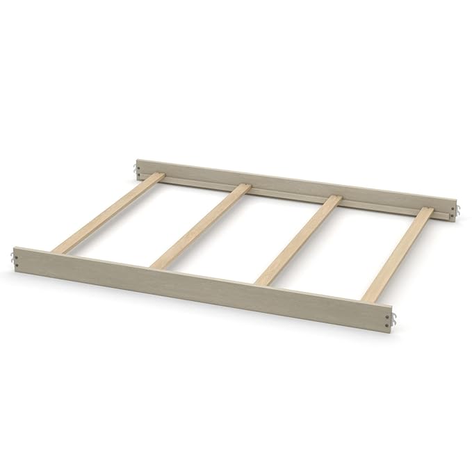 Full-Size Conversion Kit Bed Rails for Oxford, Soho, Ozlo & Avalon Baby Convertible Cribs - Solid Wood - Toddler and Adult Rail for Full-Size Bed - Nursery and Baby Furniture (Ash Grey, Hook-On Kit)