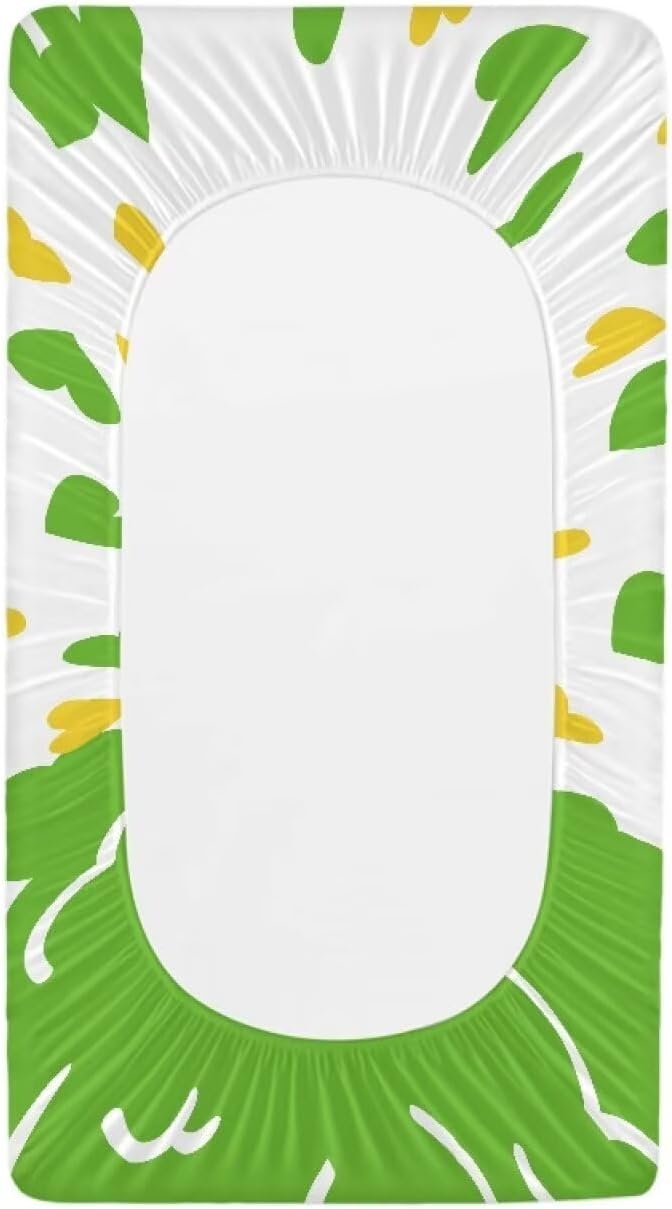 Owl Lucky Changing Table Cover for Boys Girls Waterproof Breathable Sheet Crib Mat St. Patrick's Day Table Sheets Stretchy Universal Tray Table Mat