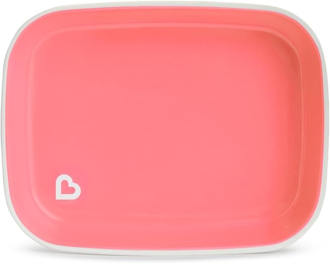 Munchkin® Splash™ 4 Piece Toddler Plates, Pink/Purple