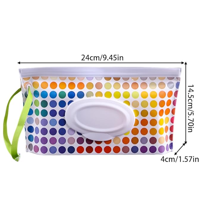 4PCS Baby Wipes Dispenser Travel Baby Wipe Holder Portable Wet Wipe Dispenser Bag Reusable Travel Baby Wipes Container Refillable Wet Wipe Carrying Case Holder Wet Wipe Pouch