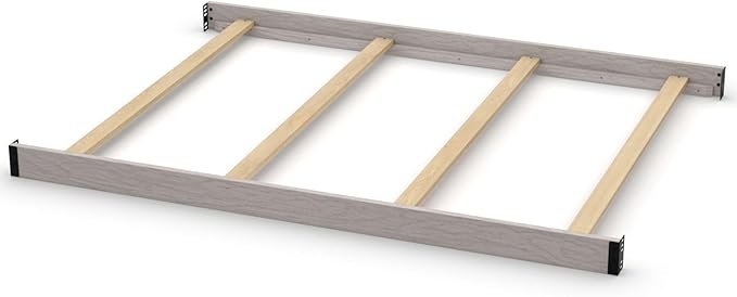 Full-Size Conversion Kit Bed Rails Compatible with Simmons Kids Convertible Cribs by Delta Children - Solid Wood Rail - Toddler & Adult Bed Rail for Full-Size - Nursery Furniture (Storm, BOLT-ON KIT)
