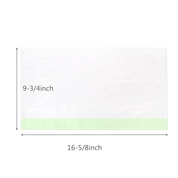 Tebery 100 Pack Portable Potty Chair Liners with Drawstring, Potty Bags Liners Disposable for Baby Toilet Potty Training Seat