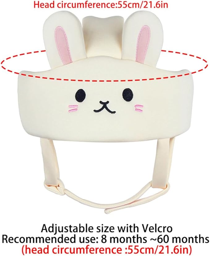 Surakey Baby Safety Helmet for Crawling Walking Baby Head Protector Cap Adjustable Baby Head Cushion Bumper Bonnet for Learning to Walk Breathable Protective Helmet, Type 1