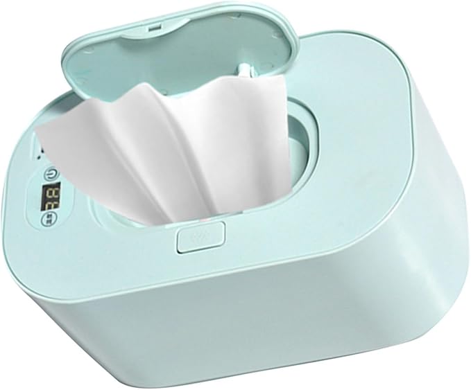 Cocoarm Baby Wipe Warmer Baby Wipe Heater Even Heating Wet Wipes Warmer and Dispenser USB Powered Wipe Warmer for Babies, Holding 80pcs Wipes (Adjustable Temperature)
