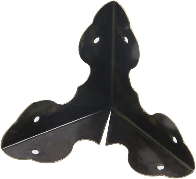 T Tulead 40PCS Metal Corner Protector Decorative Corner Hadrware Bronze Corner Guards Edge Guard 1.3" with Mounting Screws