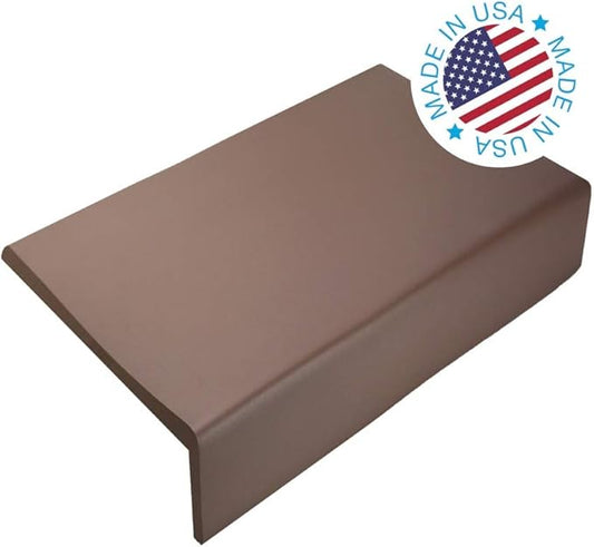 Kidkusion Soft Seat Edge Cushion | Made in USA | 36" | Brown | Fireplace Safety Cushion | Hearth Pad