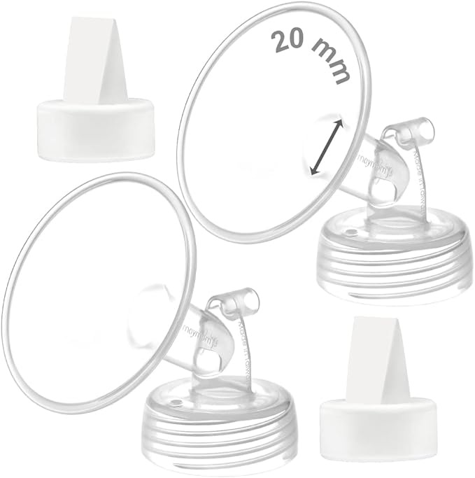 Maymom 20 mm Flange and Duckbill Valve Compatible with Spectra S1 Spectra S2 Spectra 9 Plus Not Original Spectra Pump Parts Replace Spectra S2 Pump Parts Spectra Flange Spectra Duckbill Valve