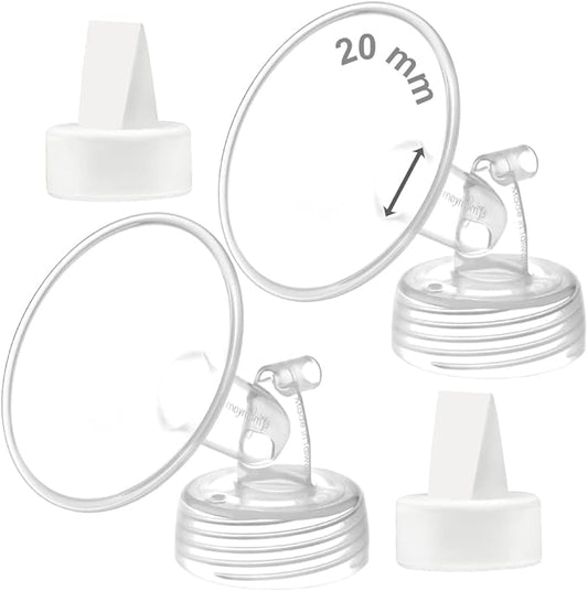 Maymom 20 mm Flange and Duckbill Valve Compatible with Spectra S1 Spectra S2 Spectra 9 Plus Not Original Spectra Pump Parts Replace Spectra S2 Pump Parts Spectra Flange Spectra Duckbill Valve