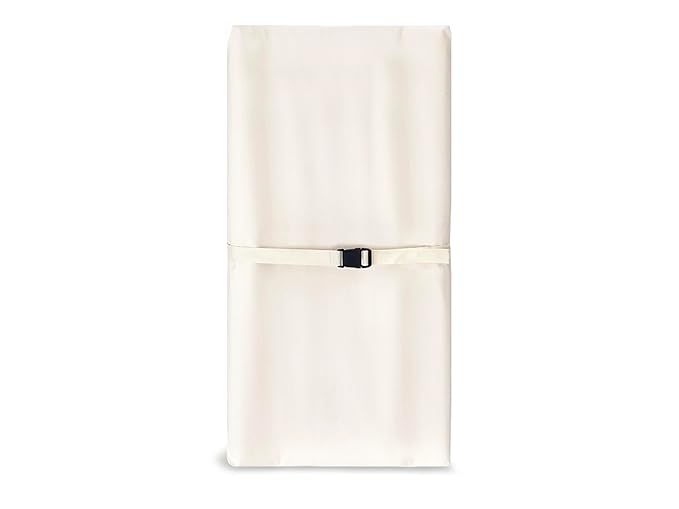 Naturepedic Organic Contoured Changing Pad - Easy to Clean, Lightweight & Portable - Comfort 2-Sided Waterproof Baby Diaper Changing Pad for Dresser or Changing Table - 16" x 31"