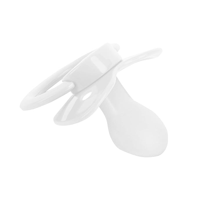Adult Bottle with Big Sized Pacifier Set 8 oz (White)