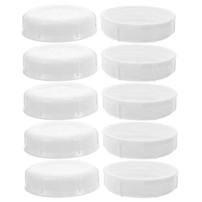 KOMBIUDA 10pcs Baby Bottle Sealing Caps Milk Bottle Replacement Lids Leakproof Stylish for Breastfeeding